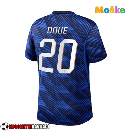 Moške Nogometnih dresov Francija Desire Doue #20 Domači SP 2026 Kratki rokavi Moške Nogometnih dresov Francija Desire Doue #20 Domači SP 2026 Kratki rokavi